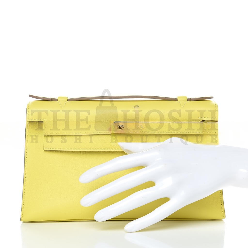 H**me5 SWIFT KELLY POCHETTE CLUTCH YELLOW (22*14*7cm) Master Quality